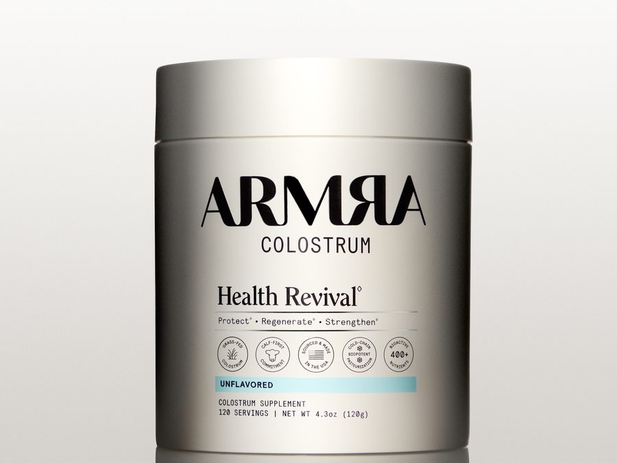 ARMRA Colostrum unflavored 120-serving jar